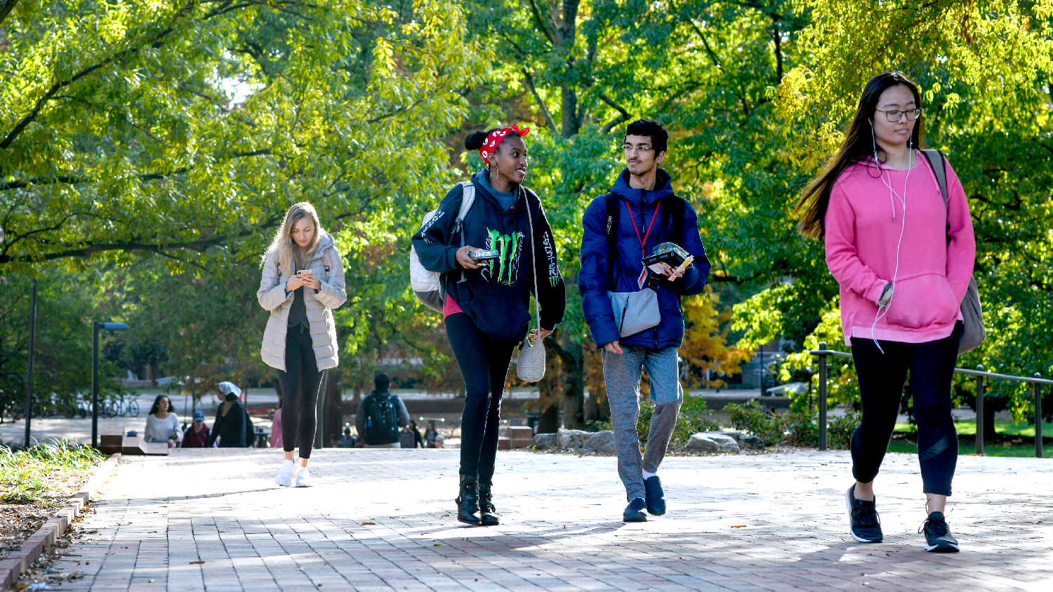 Students studying at DH Hill Library