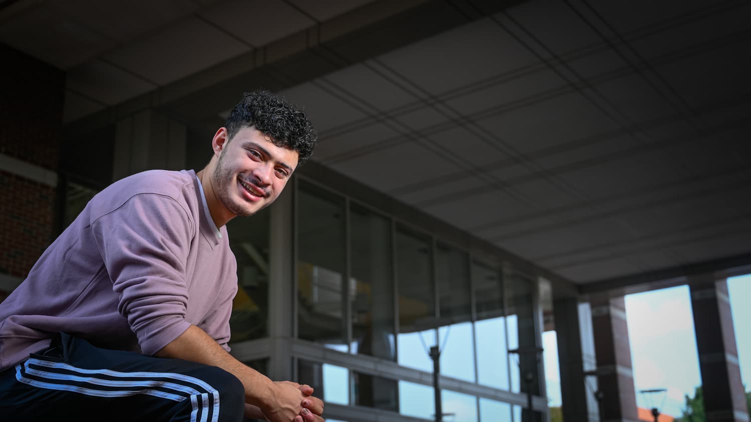 Feature picture of Michael Nunez, an NC State student and Juntos program mentor